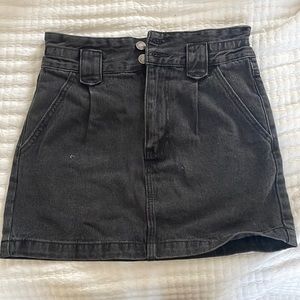 Black Denim Mini Skirt. Forever 21. Size Small.